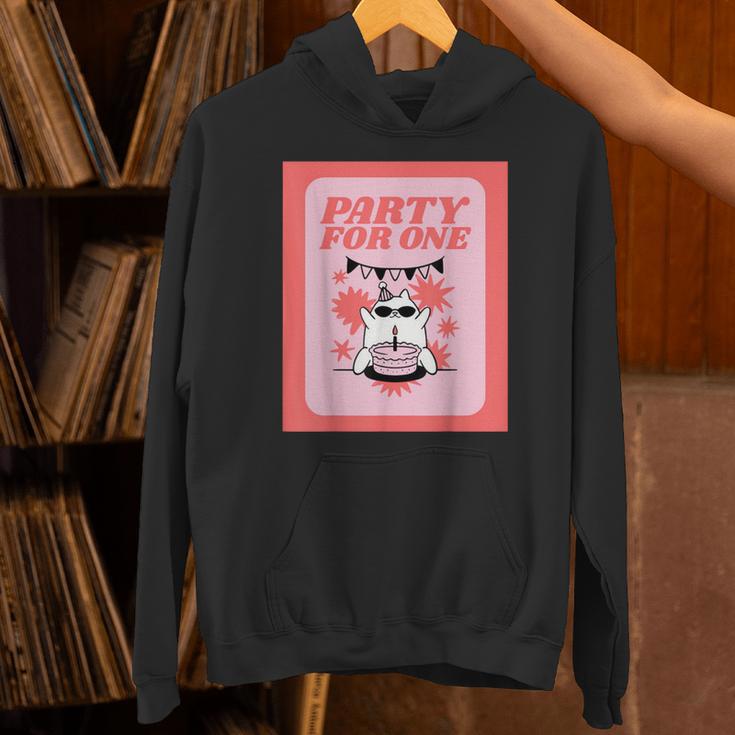 Cool Fun Cute Party Introvert Cat Character Unisex Hoodie