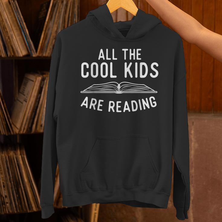 All The Cool Kids Are Reading Book Lover Bookworm Reader Unisex Hoodie