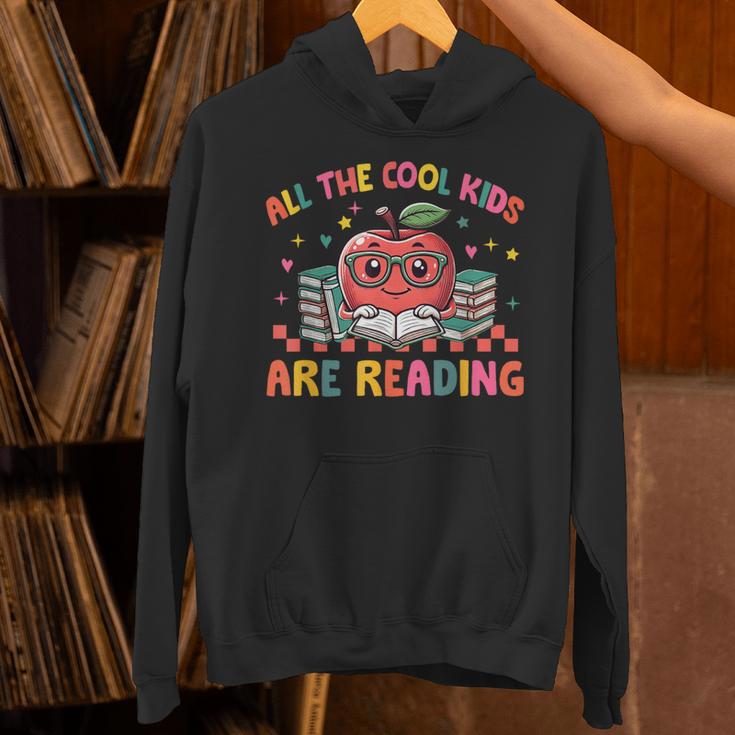All The-Cool Kids Are Reading Book Lover Librarian Bookworm Unisex Hoodie