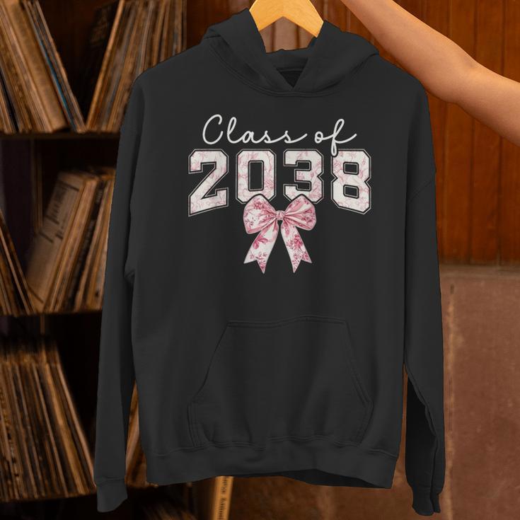 Coquette Bow Preppy Class Of 2038 Girly Girl 2038 Graduation Unisex Hoodie