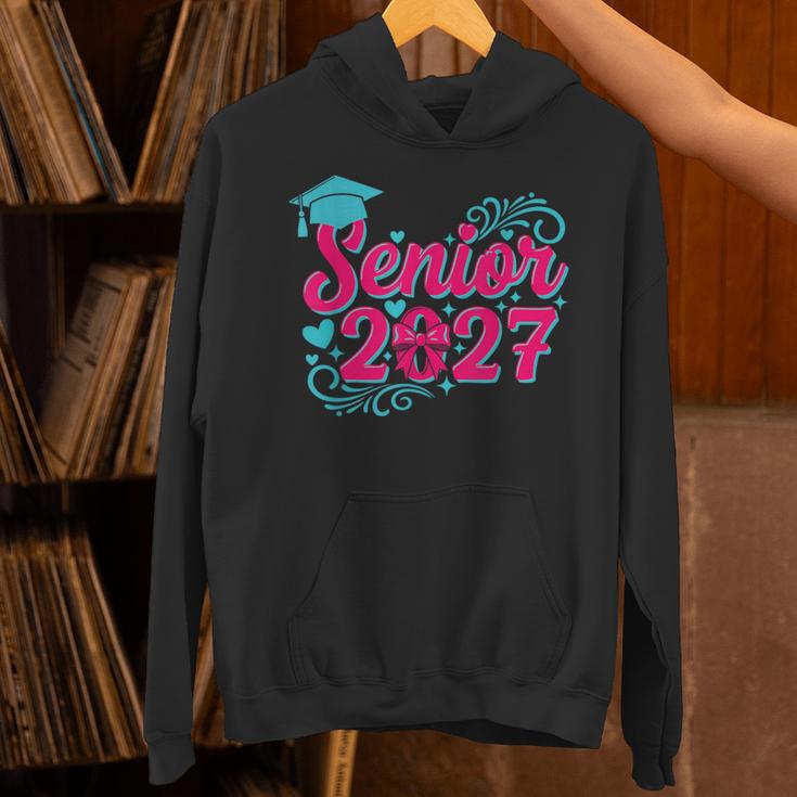 Coquette Pink Bow Senior 2027 Class Of Graduation Unisex Hoodie