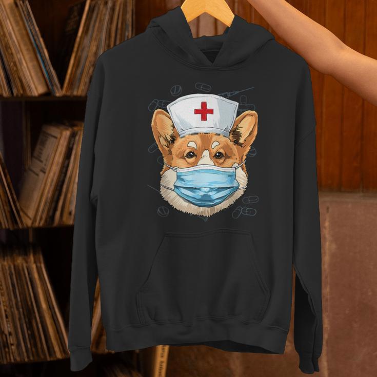 Corgi Dog Nurse RN Nursing School Graduation Unisex Hoodie
