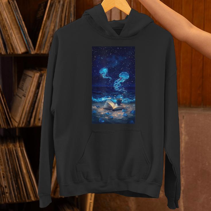 Cosmic Botanical Book Lover Reading Unisex Hoodie