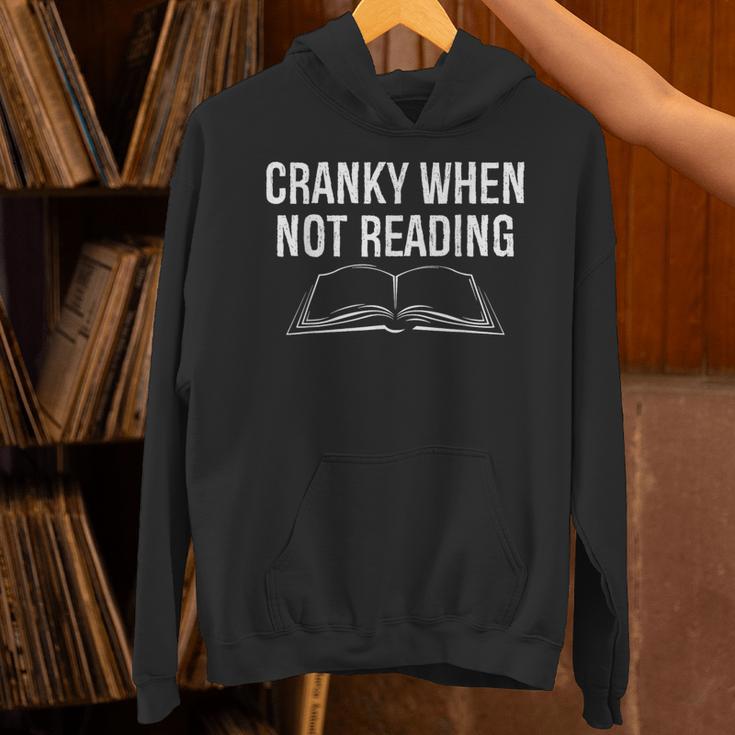 Cranky When Not Reading Book Lover Unisex Hoodie