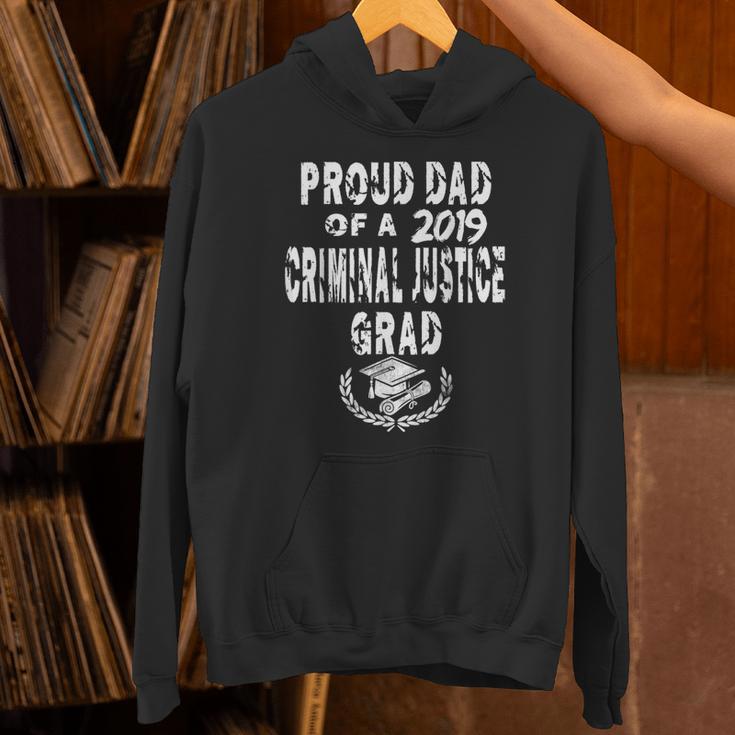 Criminal Justice Grad Proud Dad Vintage GraduationShirts Unisex Hoodie
