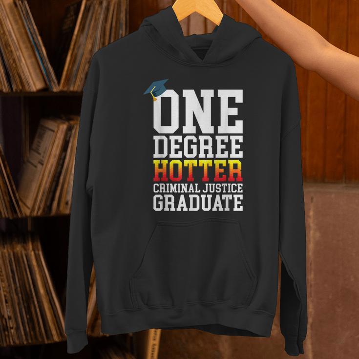Criminal Justice Graduation Tshirt One Degree Hotter Unisex Hoodie