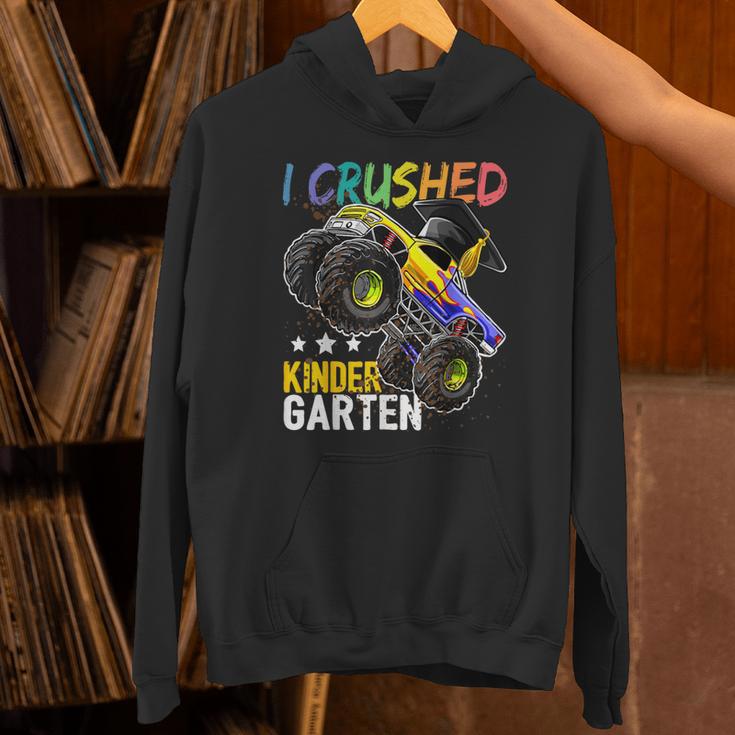 I Crushed Kindergarten Monster Truck Graduation Boys Small Unisex Hoodie
