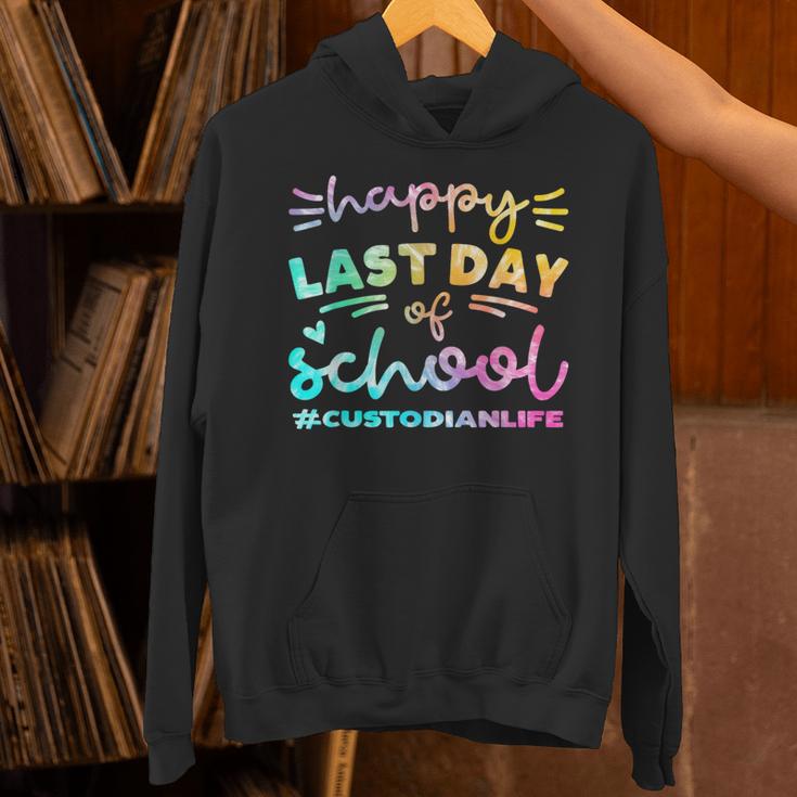 Custodian Life Graduation Day Last Day Of School Tie Dye Unisex Hoodie