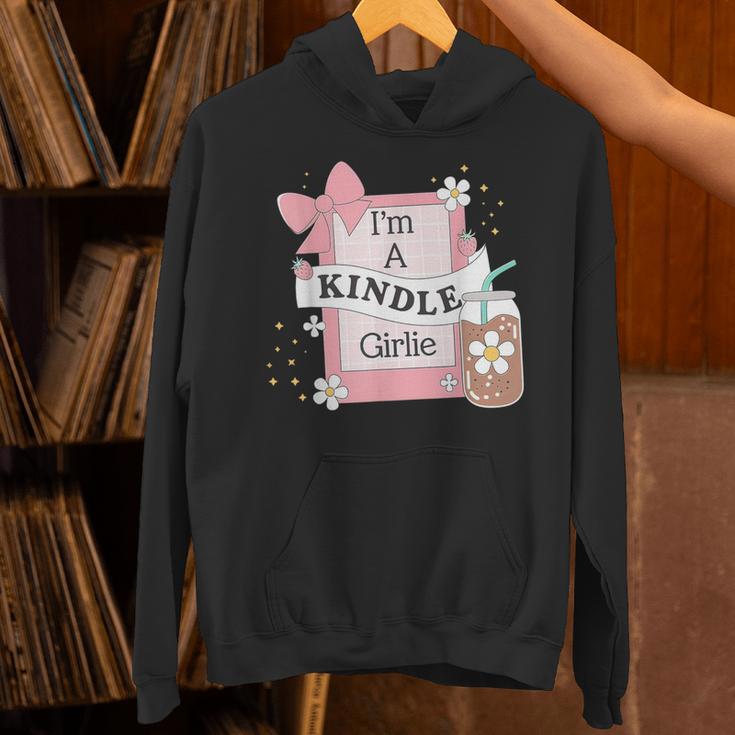 Cute Bookish Kindle Girlie Nerdy Read Book Lover Girl Women Unisex Hoodie