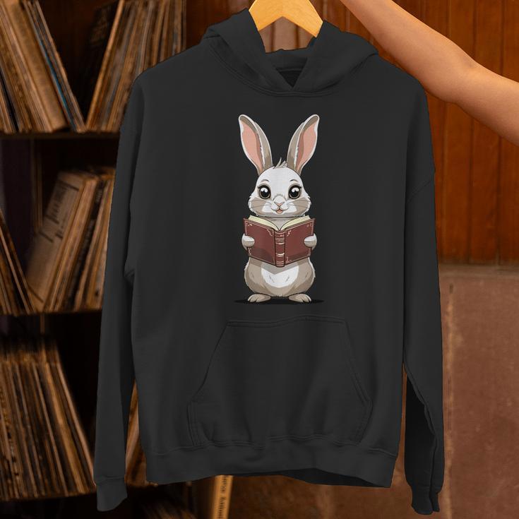 Cute Bookworm Bunny Reading For Kids And Teachers Unisex Hoodie Cute Bookworm Bunny Reading For Kids And Teachers Unisex Hoodie