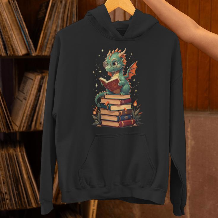 Cute Dragon Reading Book Bookworm Dragons And Books Unisex Hoodie Cute Dragon Reading Book Bookworm Dragons And Books Unisex Hoodie