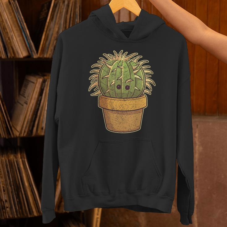 Cute Golden Barrel Cactus Introvert Distressed Unisex Hoodie Cute Golden Barrel Cactus Introvert Distressed Unisex Hoodie