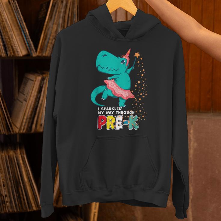 Cute Magical Ballerina Dino Unicorn Pre-K Graduation Unisex Hoodie