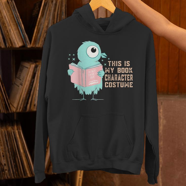 Cute Pigeon This Is My Book Character Costume For Reading Unisex Hoodie Cute Pigeon This Is My Book Character Costume For Reading Unisex Hoodie
