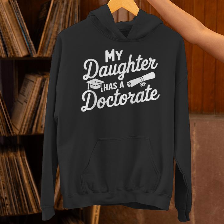 My Daughter Has a Doctorate Graduation Mom PhD Graduate Unisex Hoodie