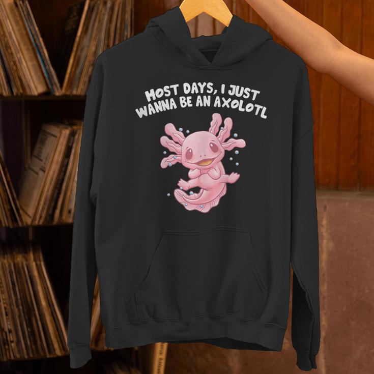 Most Days I Just Wanna Be An Axolotl Salamander Introvert Unisex Hoodie