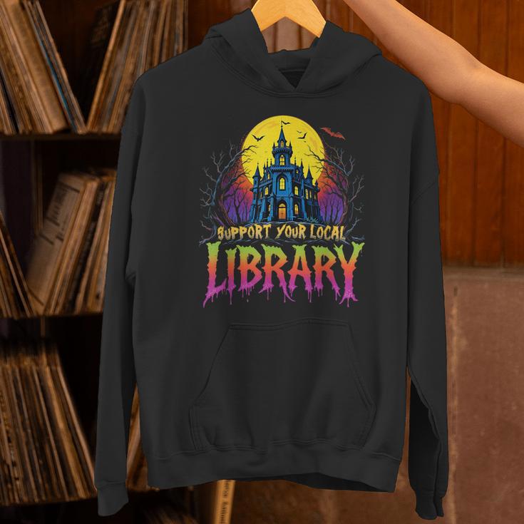 Death Gothic Support Your Local Library Lovers Book Unisex Hoodie
