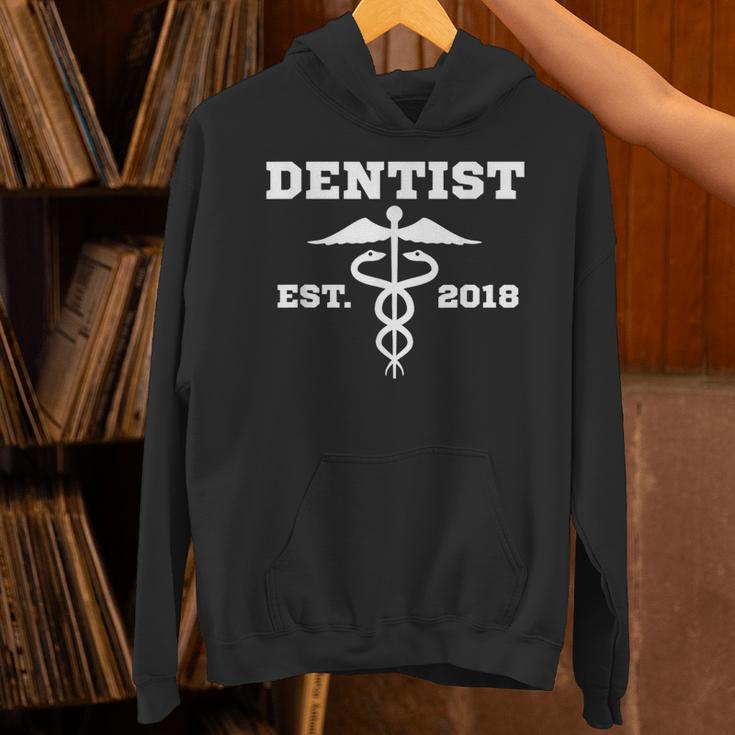 Dentist Dr GraduationShirt Student Dentist Est 2018 Unisex Hoodie
