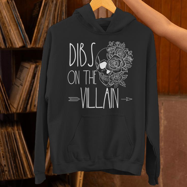 Dibs On The Villain Spicy Books Women Smutty Merch Romantasy Unisex Hoodie