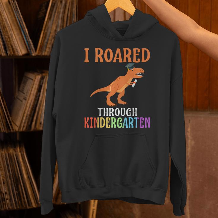 Dinosaur Graduation I Roared Through Kindergarten T-Shirt Unisex Hoodie