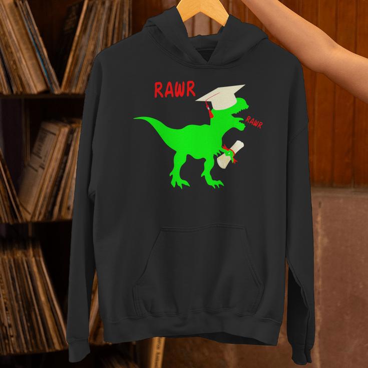 Dinosaur Rawr Diploma Grad Graduate Graduation Unisex Hoodie