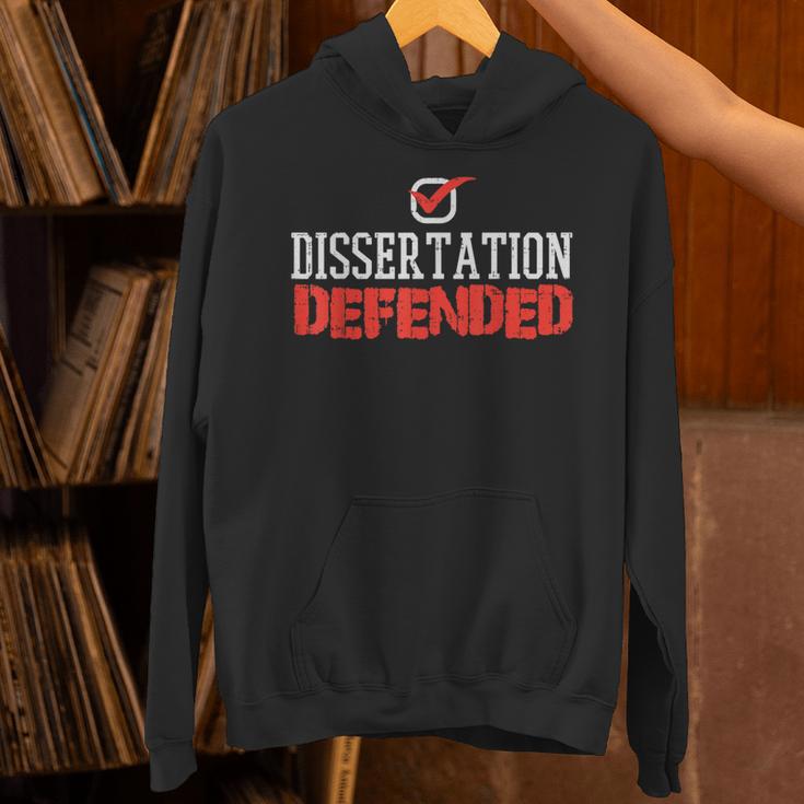 Dissertation Defended Doctorate Doctoral PhD Graduation Unisex Hoodie