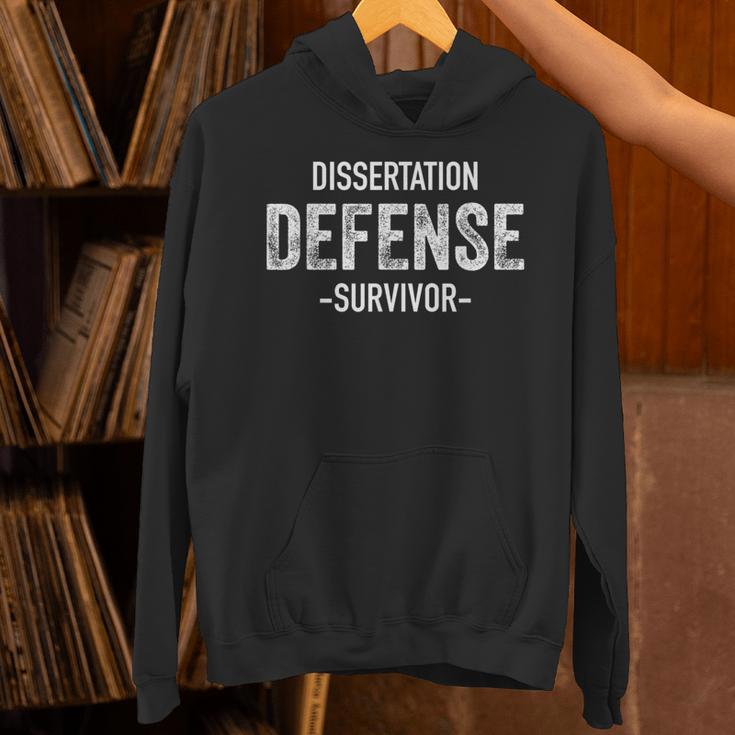 Dissertation Defense Survivor PhD Graduation Law Unisex Hoodie