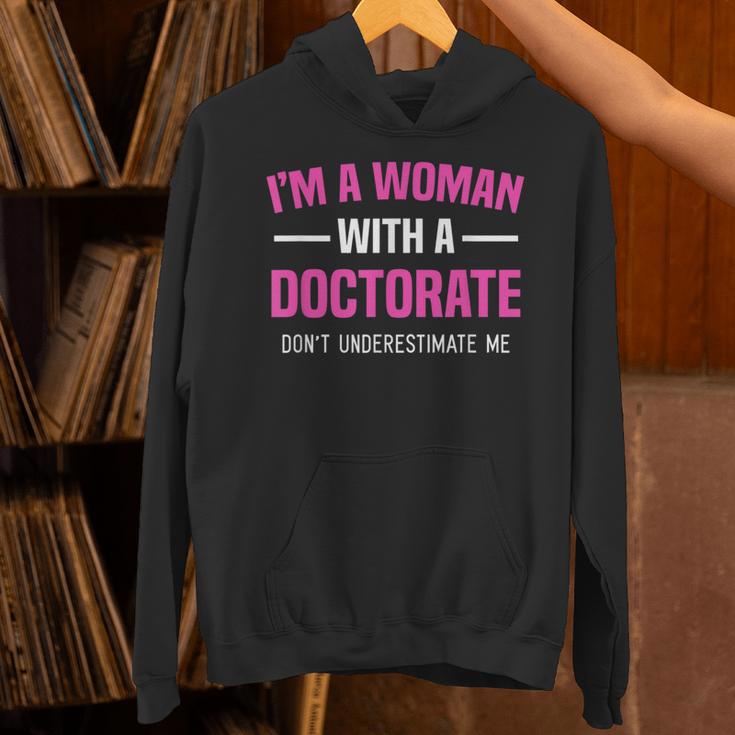Doctoral Degree Graduation Woman With a Doctorate Unisex Hoodie