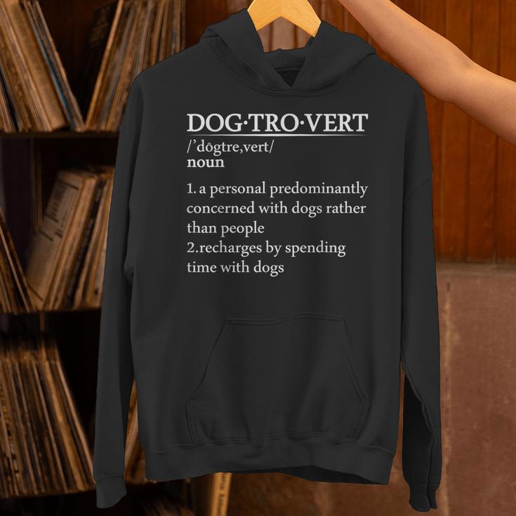 Dogtrovert Definition For Introverts Dog Parents For Men Women Unisex Hoodie Dogtrovert Definition For Introverts Dog Parents For Men Women Unisex Hoodie