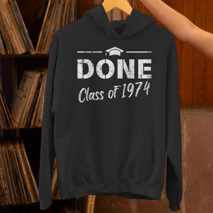 Done Class Of 1974 50th Reunion Graduation Classmate College Unisex Hoodie