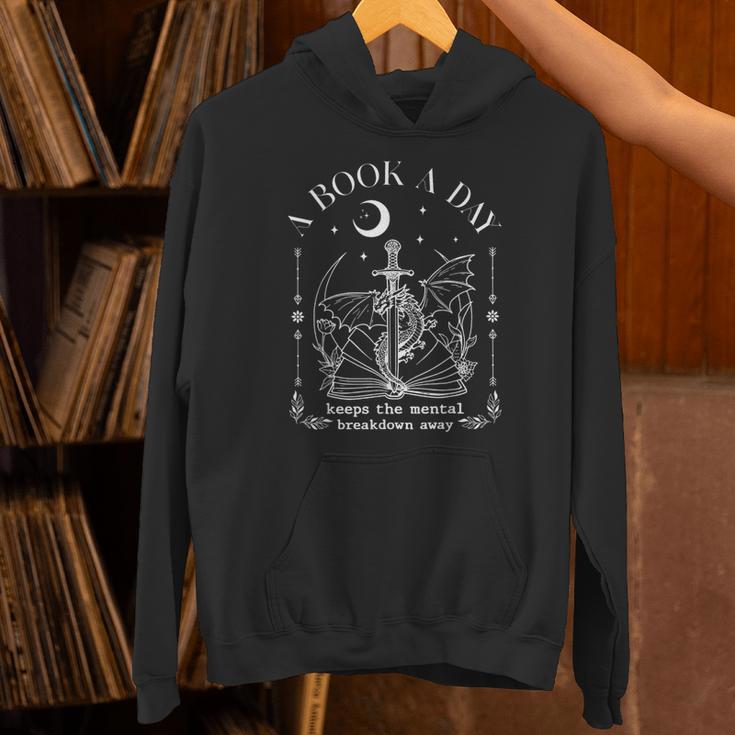 Dragon A Book A Day Keeps The Mental Breakdown Away Unisex Hoodie