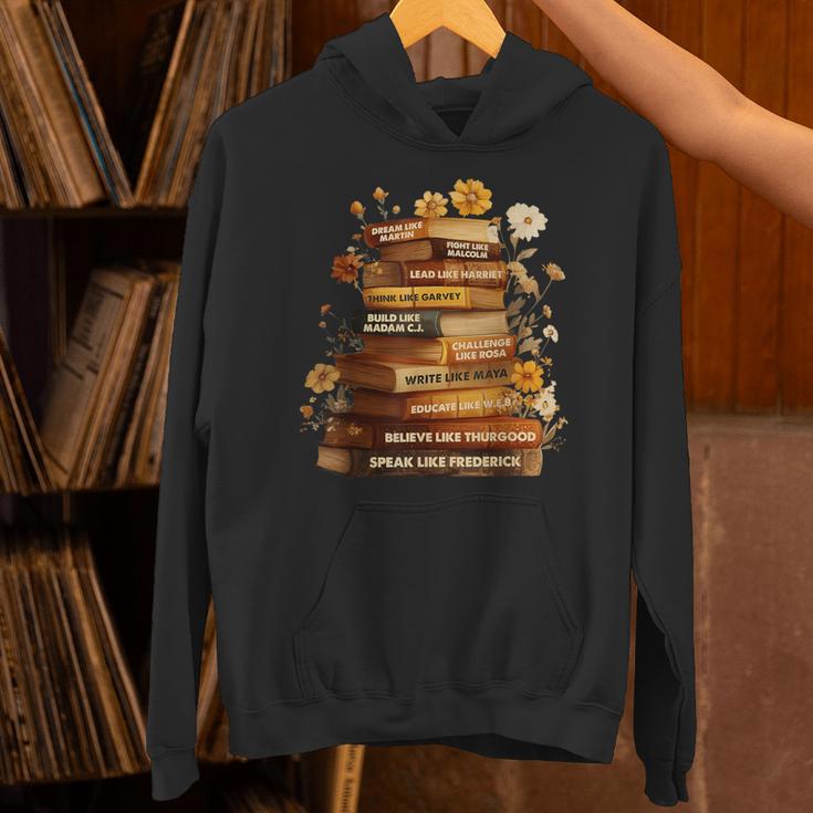 Dream Like Martin Floral Book History Month Women Men Unisex Hoodie