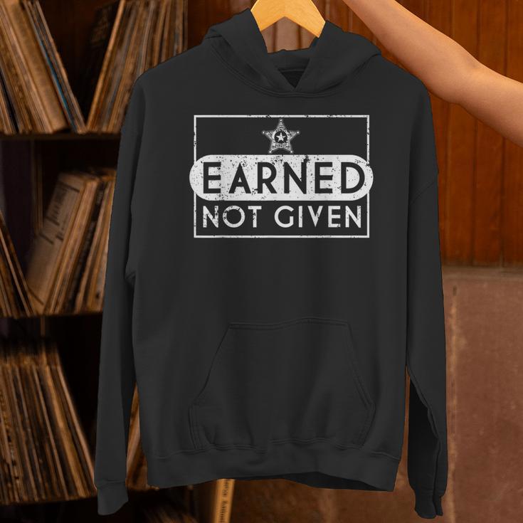 Earned Not Given Police Graduation Deputy Sheriff Unisex Hoodie