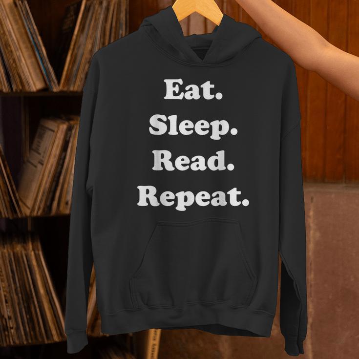 Eat Sleep Read Repeat Book Enthusiast Unisex Hoodie Eat Sleep Read Repeat Book Enthusiast Unisex Hoodie