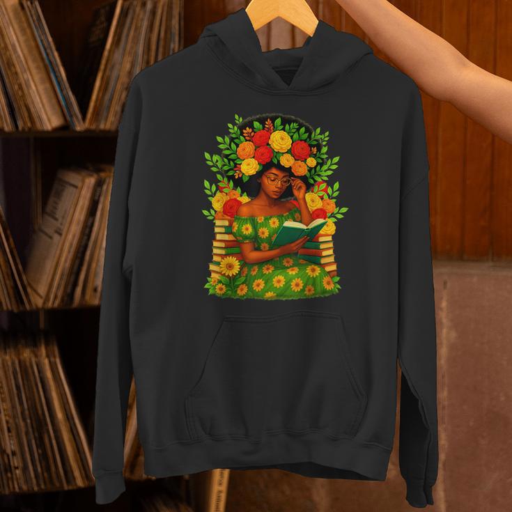 Educated Women Girls Reading Book Black History Month Unisex Hoodie
