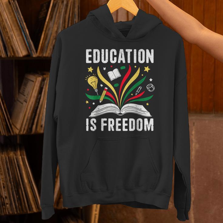 Education Is Freedom Books History Teacher Kids Unisex Hoodie Education Is Freedom Books History Teacher Kids Unisex Hoodie
