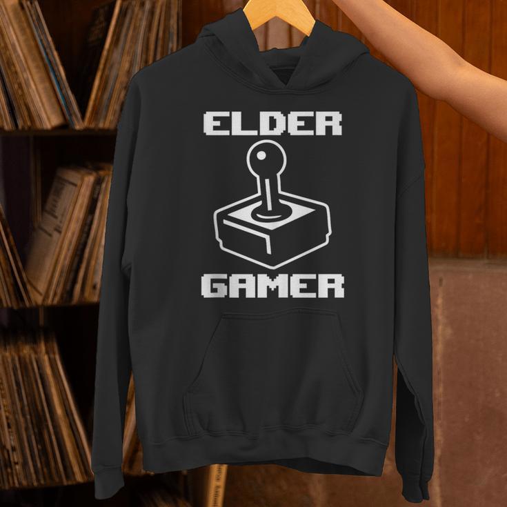 Elder Gamer Retro Video Game Nostalgia Old Gamer Unisex Hoodie