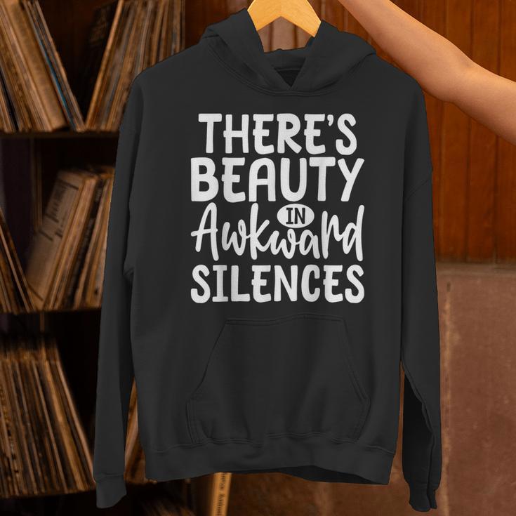 Embracing Awkward Silences Introvert Humor Antisocial Unisex Hoodie