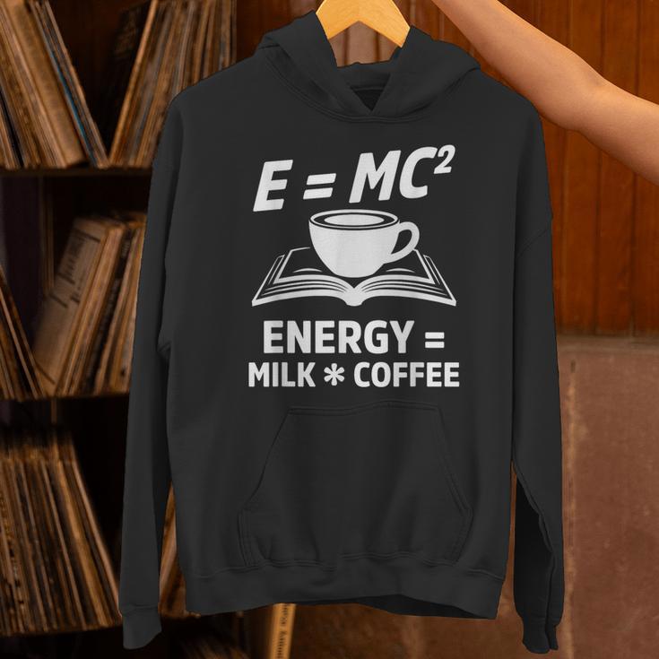 EMC2 Energy Milk x Coffee Science Book Math Lover Unisex Hoodie