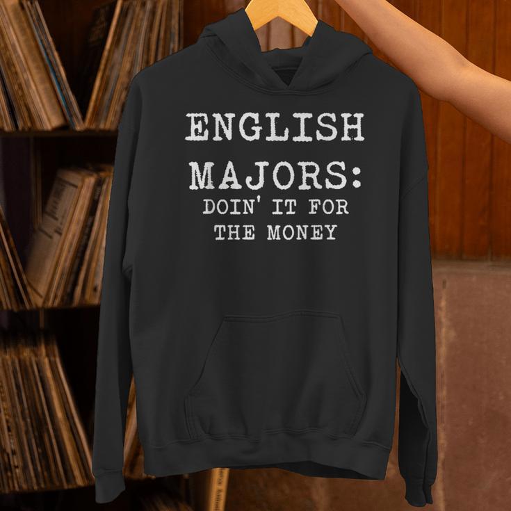 English Majors Doin' It For The Money Graduation Shirt Unisex Hoodie