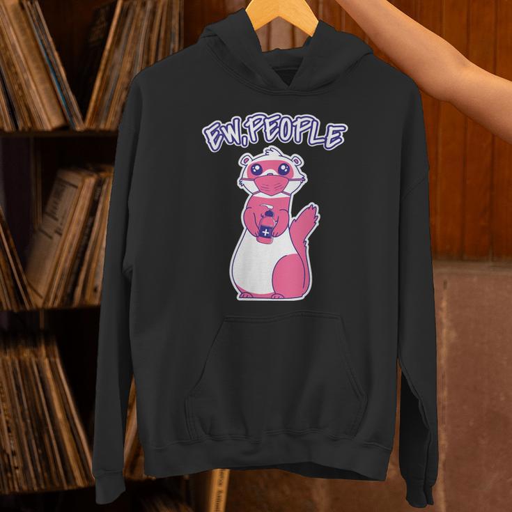 Ew People Introvert Ferrets Saying Mask Ferret Unisex Hoodie Ew People Introvert Ferrets Saying Mask Ferret Unisex Hoodie