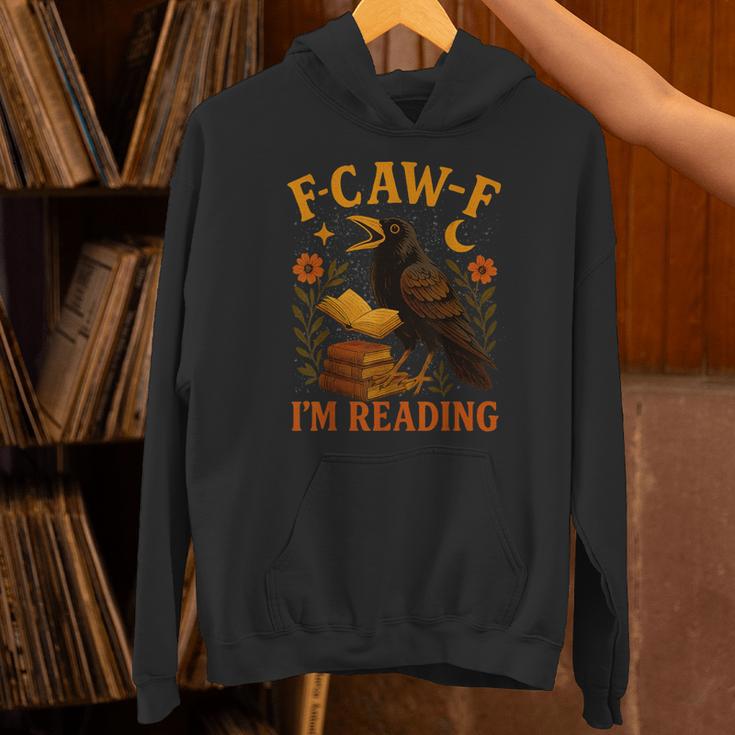 F CAW F Crow I'm Reading Book Lover Fall Unisex Hoodie F CAW F Crow I'm Reading Book Lover Fall Unisex Hoodie
