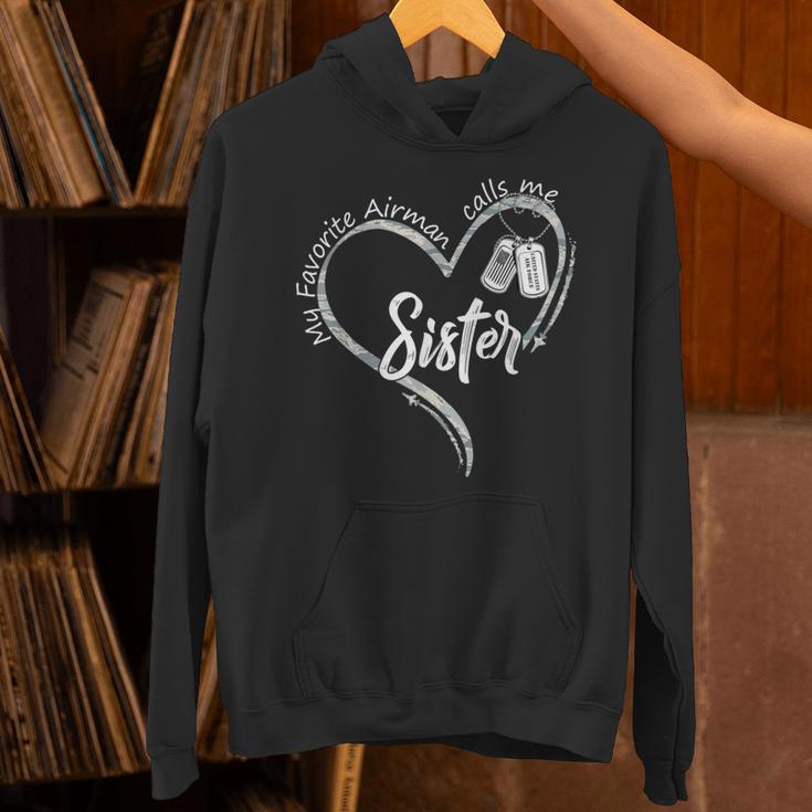 My Favorite Airman Calls Me Sister USAF Graduation Sister Unisex Hoodie
