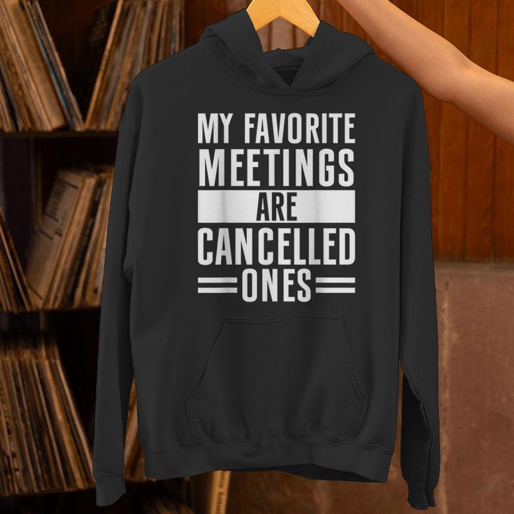 My Favorite Meetings Are Cancelled Ones Introvert Unisex Hoodie