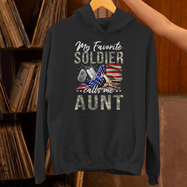 My Favorite Soldier Calls Me Aunt US Army Graduation Aunt Unisex Hoodie