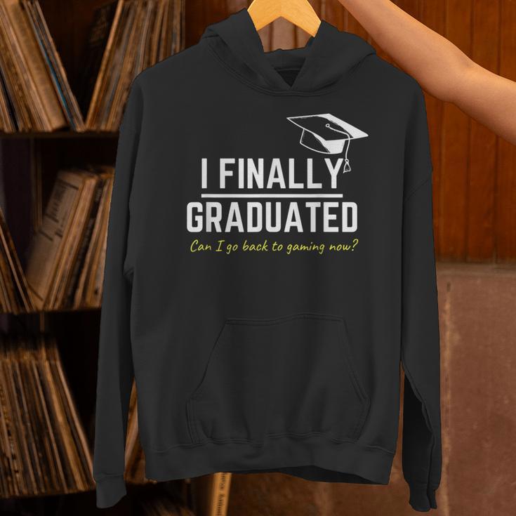 I Finally Graduated Back To Gaming Gamer Graduation Unisex Hoodie