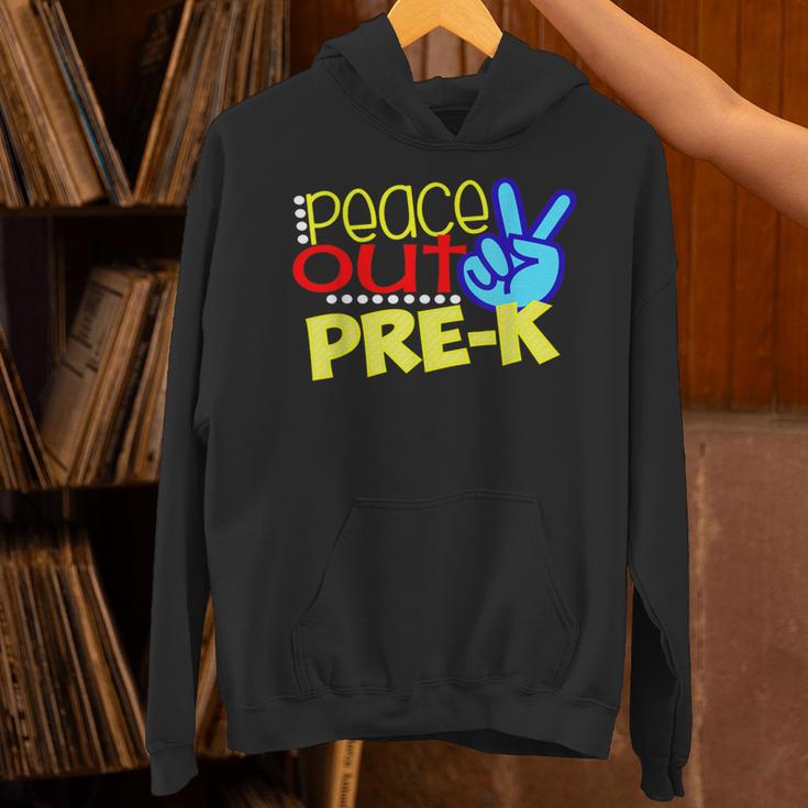 First Day Of School Shirt Peace Out Pre-K Graduation Kids So Unisex Hoodie