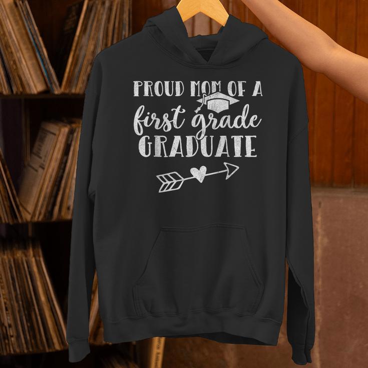 First Grade Graduation Mom Shirt Proud Mom First Grader Unisex Hoodie