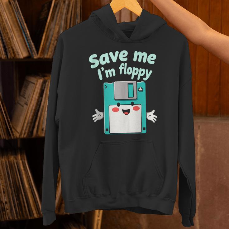 Floppy Disk Retro Tech Nostalgia Old School Computing Humor Unisex Hoodie