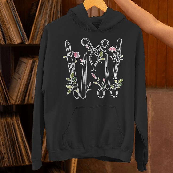 Floral Surgical Tech Surgery Medical Med School Graduation Unisex Hoodie